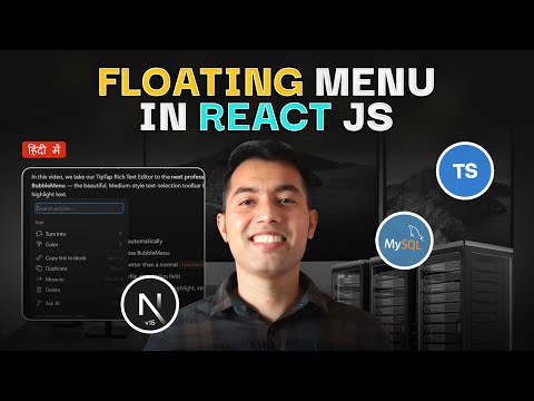 Build A Notion-style Editor In Next.js🔥 Tiptap Floating Menu Tutorial