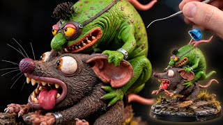 CRAZY MONSTER RIDING A GIANT RAT! 🐀👹 | Diorama
