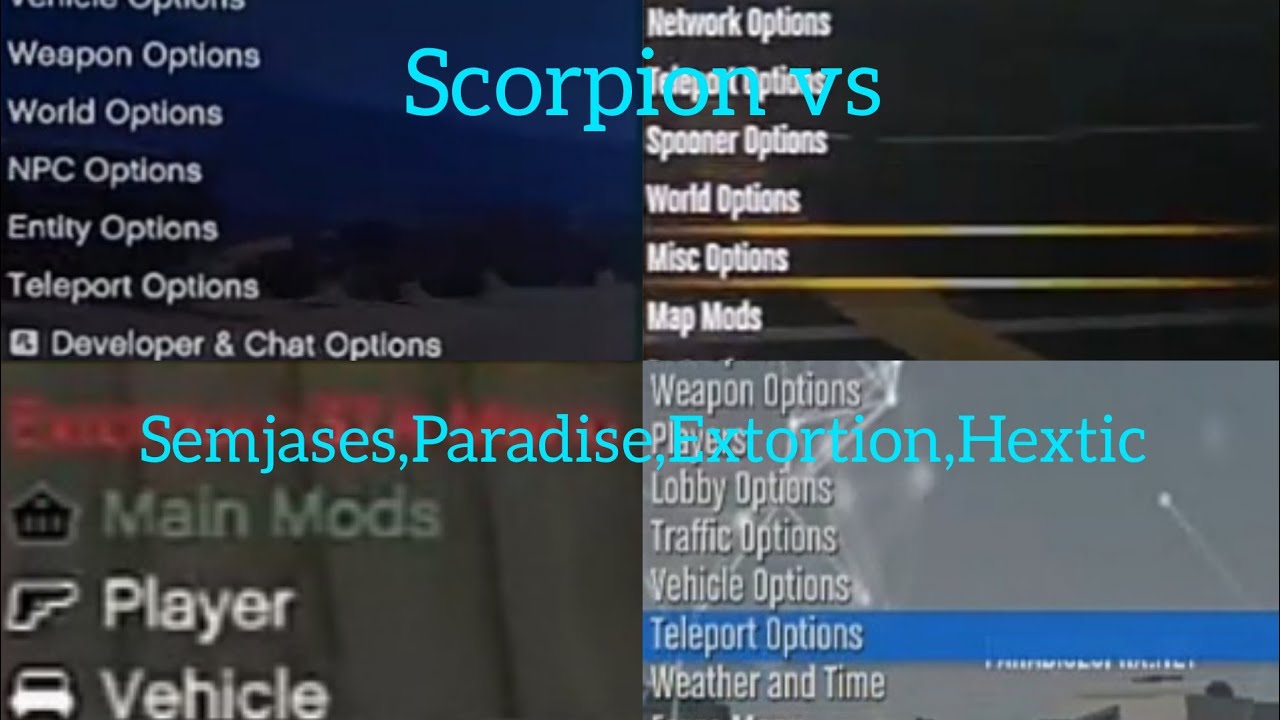Test Protection(Scorpion Vs Semjases,Paradise,Extortion,Hextic)