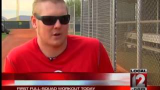 First full-squad Reds workout Wednesday