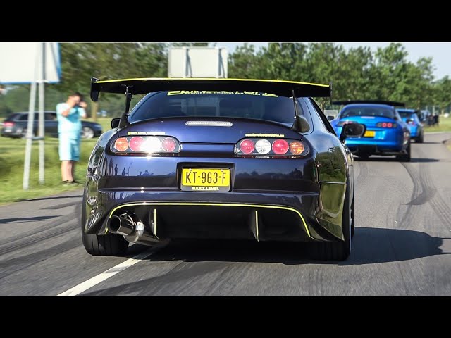 JDM Cars leaving Japfest 2024- Widebody S2000, 550HP Chaser, R34, RX7, Impreza STI, Crown, RCF... class=