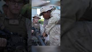 Service members conducted live-fire training with the M2.50 caliber machine gun Pt. 2 #shorts