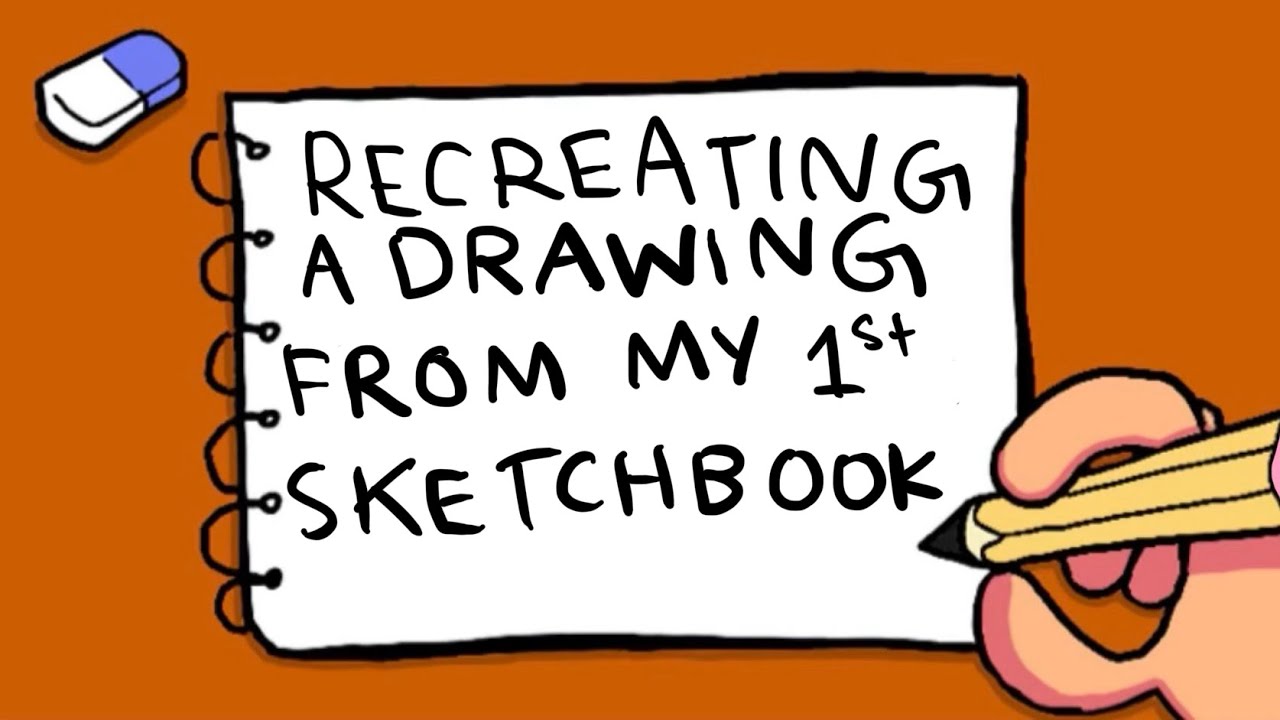 Recreating a drawing from MY FIRST SKETCHBOOK!! #art - YouTube
