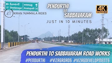 PENDURTHI TO SABBAVARAM ROAD WORKS  #VIZAGROADS #NH16 #EXPRESSHIGHWAY | VLOG | KIRAN TUMMALA