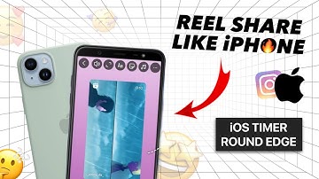 iOS Instagram 🤩 Reels share like iPhone without using PNG or APPS❌ | iOS Timer iOS Text Round edge