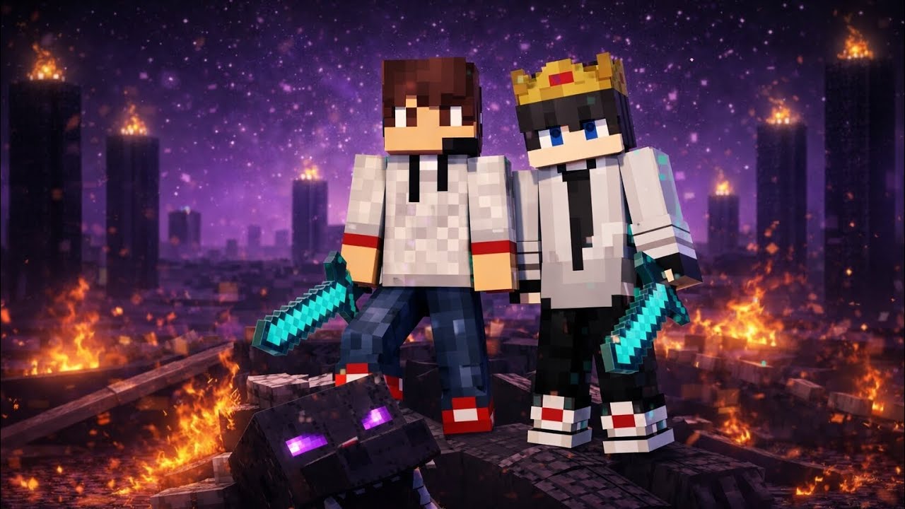 Minecraft Multiplayer 🔥 Me & My Friend Killed the Ender Dragon | Epic Final Battle