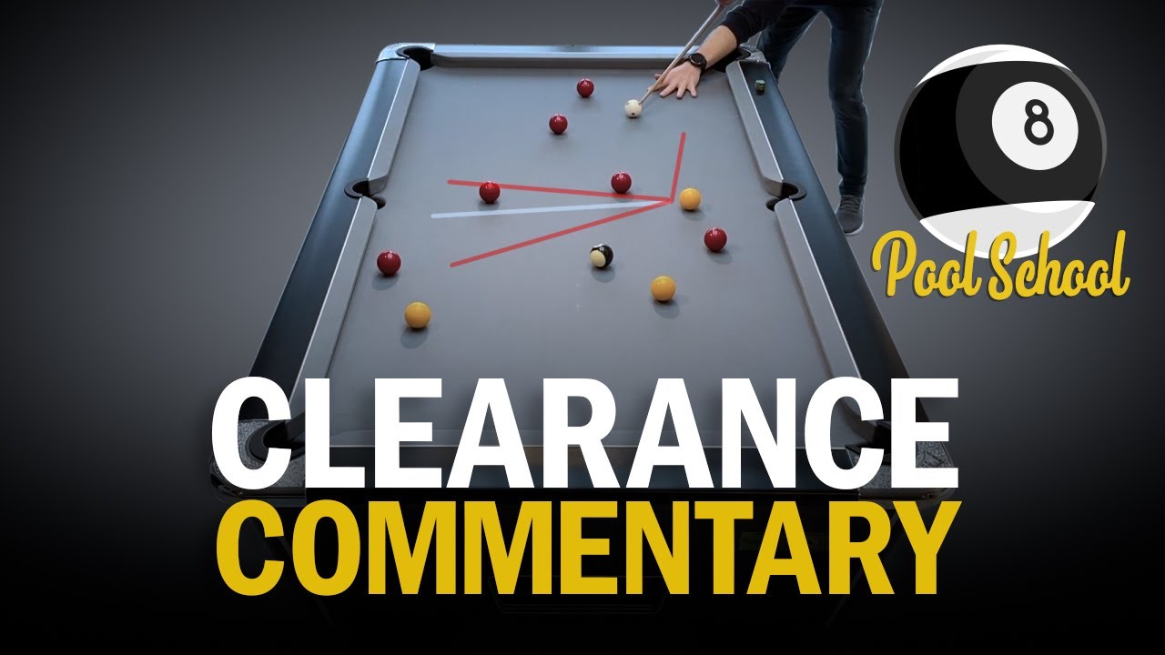 Commentator Pool Table Clearing the Table Pool - With Commentary | Pool School - YouTube