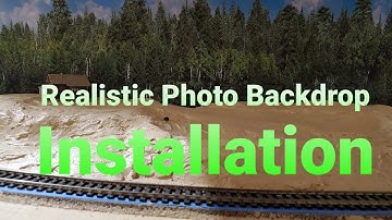 Realistic Photo Backdrop Install - TrainJunkies.com