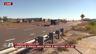 WATCH: Serious crash involving a motorcycle in Colorado Springs