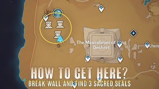 How to Break Wall and Find 3 Sacred Seals in Sumeru Desert Underground - Genshin Impact screenshot 3