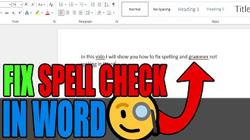 Fix Spell Check Not Working On Word #shorts