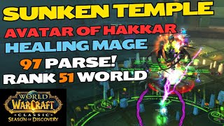 Avatar of Hakkar - Healing Mage PoV  - Sunken Temple - Season of Discovery WoW Classic Phase 3