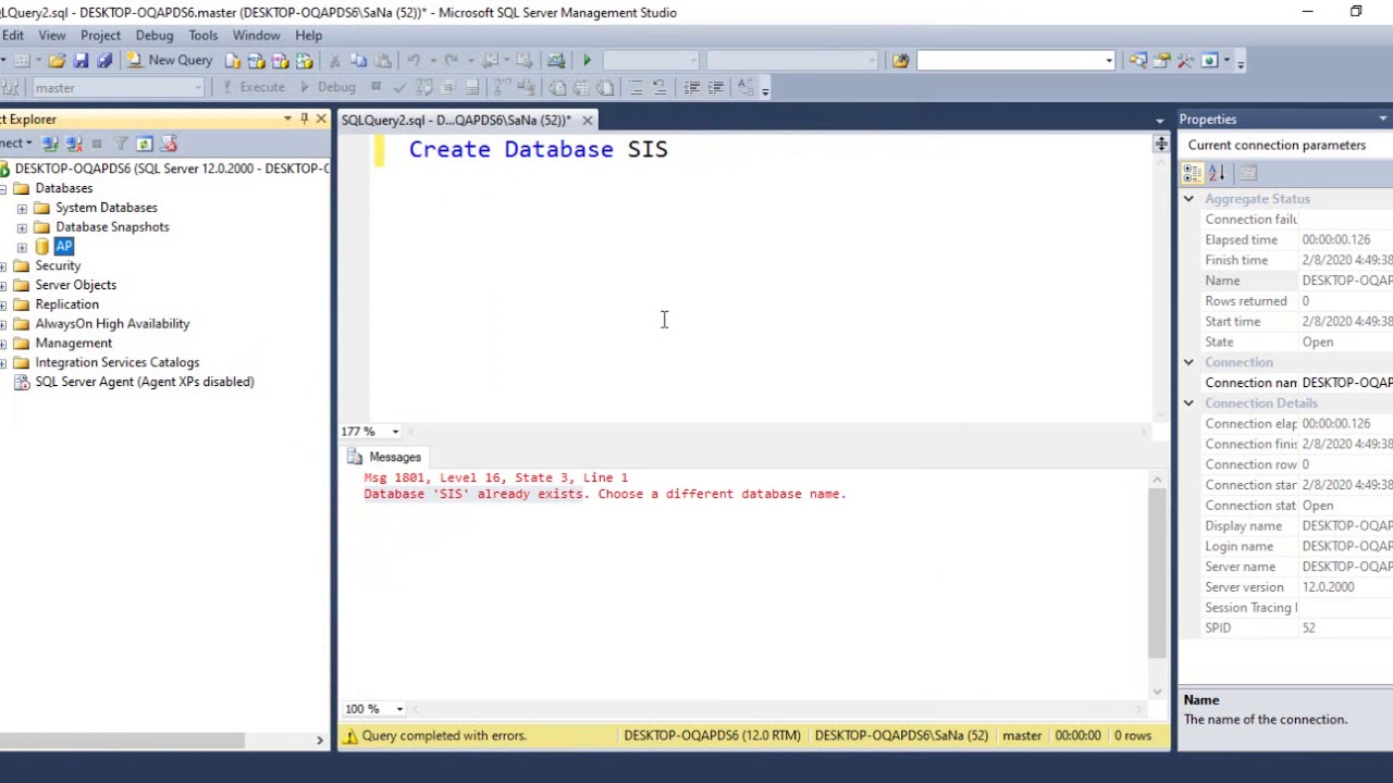 06-1 Creating Databases and Tables - YouTube