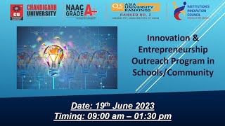 Innovation & Entrepreneurship Outreach Program in Schools Community