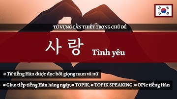 Tình yêu (사랑) - 2000 từ vựng tiếng Hàn cần thiết theo chủ đề  | ES CONSULTING