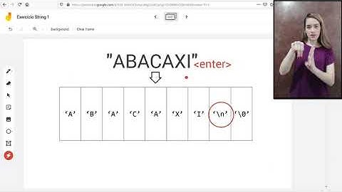 Resolução exercício de Strings 1 - com LIBRAS