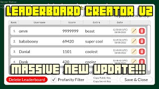 Updating my Leaderboard Creator! Add online leaderboards to your games for free! (Tool Devlog) screenshot 3