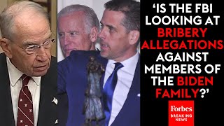 BREAKING NEWS: Grassley Tears Into Wray, FBI, & DOJ Over Major Biden Whistleblower Document