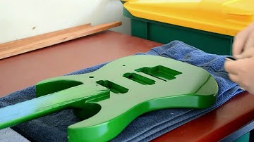 Fretwire 7 string Kit build Part 5 Paint and polish