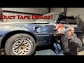 Duct Tape Drags Prep | 1979 Trans Am | T-Tops &amp; Flip Flops | Old Car Restoration Continues | Donuts!