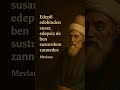 "Edepli edebinden susar, edepsiz de ben susturdum zanneder." - Mevlana