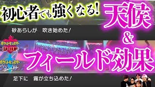 ポケモン剣盾 知らなきゃ絶対損する天候 フィールド効果 バトル初心者必見 ゲー人ギルド Youtube