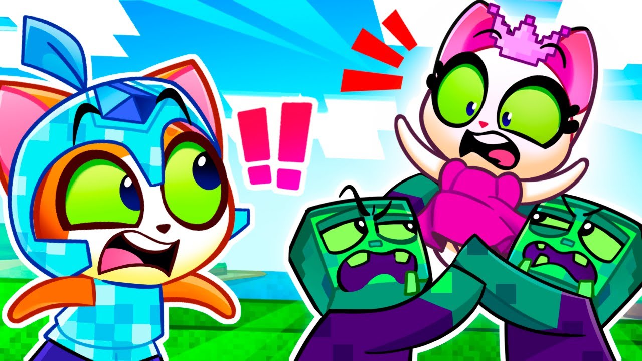 NEW ✨ Baby Cats Lost In Minecraft World 🙀 Interactive Games and Challenges 😻 Purr-Purr