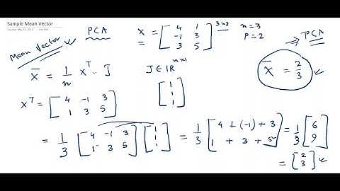 01.Sample Mean Vector