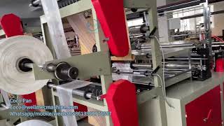 Biodegradable Plastic Flat Bag Production Test 800mm Double Layer Bag Making Equipment