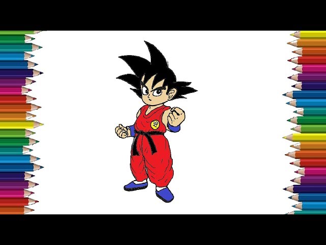 How to Draw Goku from Dragon Ball Z (Doraemon) Step by Step