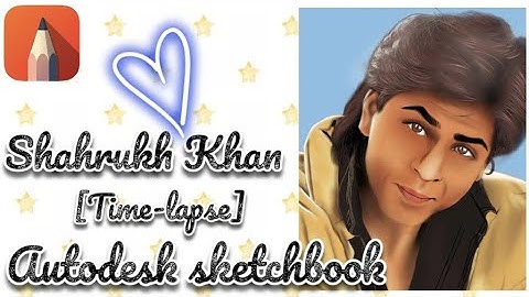 Shahrukh Khan || Autodesk sketchbook  [ Time-lapse ] || shahrukh Khan on Autodesk sketchbook