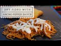 Dry fideo with ancho pepper sauce!