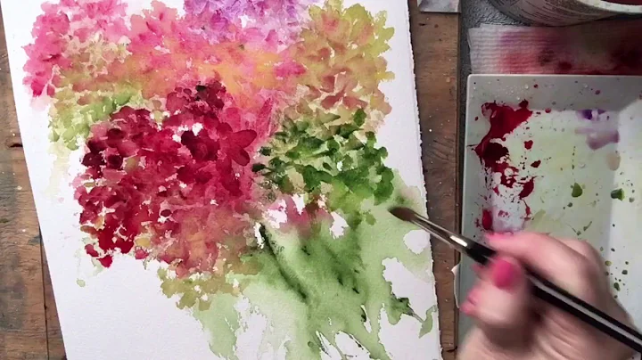 Speed Demo - Loose Watercolor Autumn Hydrangeas