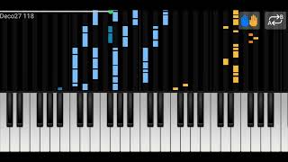Deco*27 -118 ft. Hatsune Miku Piano Cover/Tutorial   sheets/midi