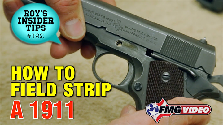Jak Field Strip A 1911