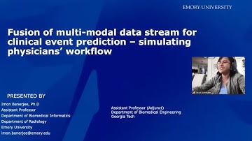 Fusion of Multi-Modal Data Stream for Clinical Event Prediction - Imon Banerjee, PhD