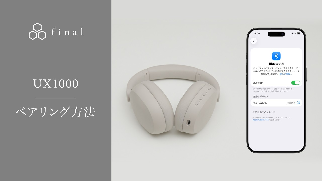 UX1000 manual｜final 公式ストア