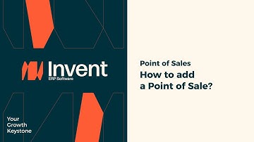 How to add a Point of Sale in Invent ERP?