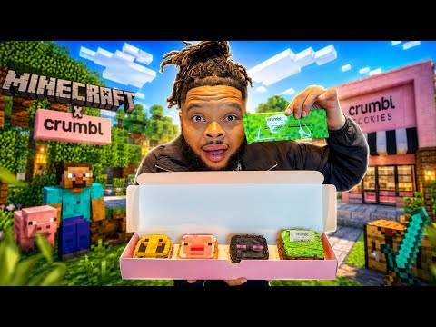 I Tried the NEW Minecraft x Crumbl Cookies… 🤯🍪