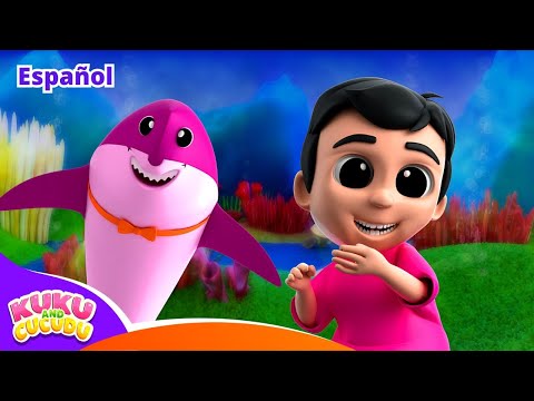 Baby Shark 3D 🦈Finger Family | Nursery Rhymes – Baby Shark in Spanish