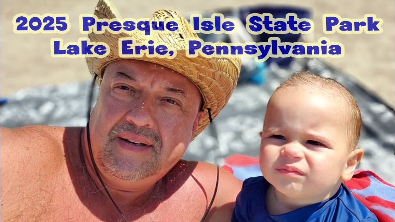 🌞2025 On the beach of Lake Erie, Pennsylvania. ⛵With children and grandchildren. Photos at the end