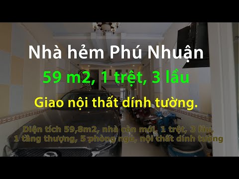 Bán nhà phố hẻm đường Cô Bắc quận Phú Nhuận | 0972.907.970