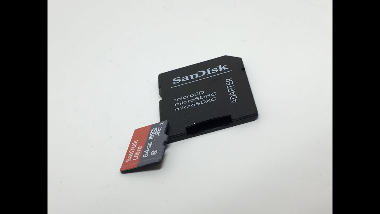 SanDisk Ultra 64GB MicroSDXC UHS-I Card with Adapter Speed up to 80MB/s  Class 10 in 4K - YouTube