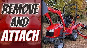 How to remove the backhoe and Front Loader from your Massey Ferguson GC1725