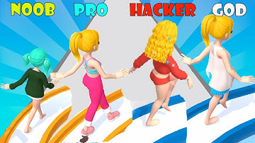 NOOB vs PRO vs HACKER vs GOD - Project Runway 3D