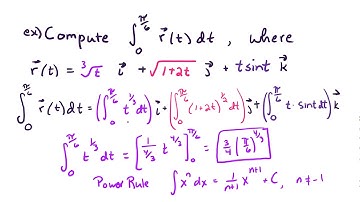 13.2 Integrating vector functions