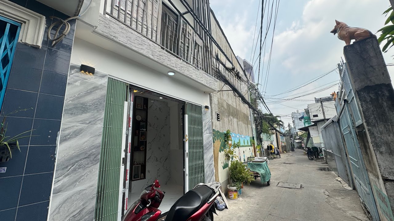 2tỷ460 Nhà mới 1 lầu mặt tiền hẻm chính kinh doanh buôn bán Lưu Hữu Phước Q.8 