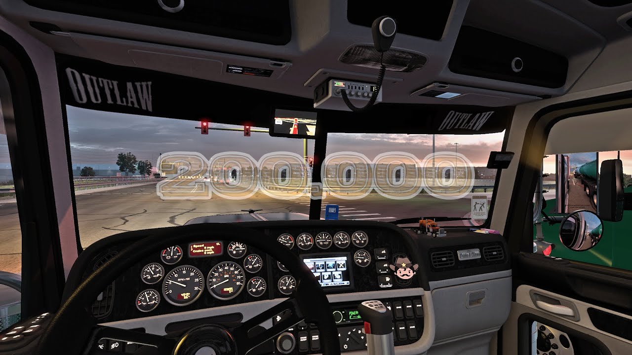 Hitting 200K miles in the Outlaw Pete - ATS American Truck Simulator 1. ...