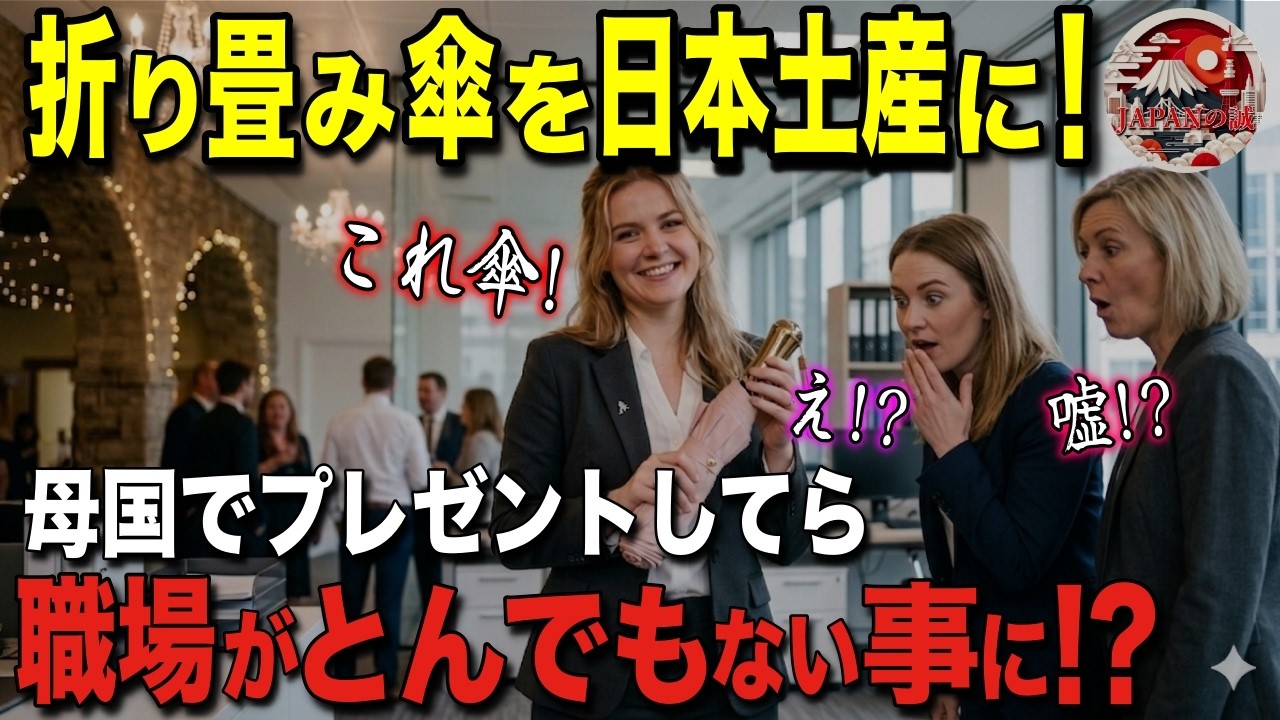 【海外の反応】「日本の傘は異常すぎる…」初来日のフランス人が高級傘に衝撃！職場へ持ち帰ったら上司も同僚も騒然！？