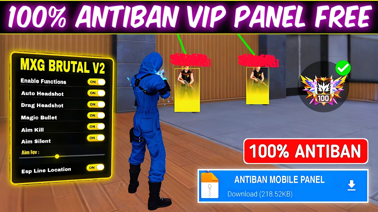 Free Fire Panel OB52 🔥 FF Antiban Panel Mobile | Free Fire Hack New 😈 FF Injector 2026 | FF Panel